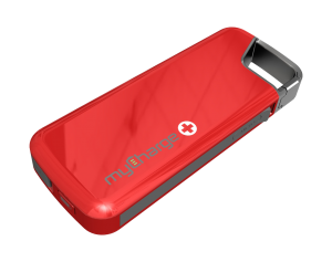 myCharge AMP Portable Charger / Battery - 2013 CES - Analie Cruz - Tech - Red