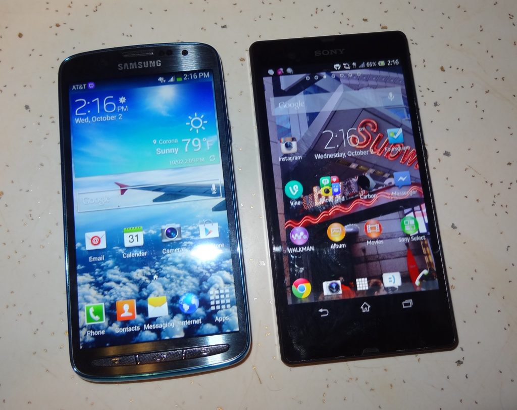 S4 Active v. Xperia Z