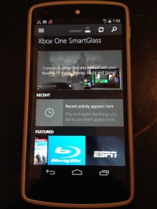 XBOX One SmartGlass