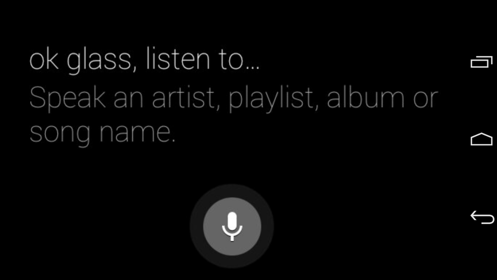 Google Glass: Bring On The Music! First Impressions - Screen shot - ok glass