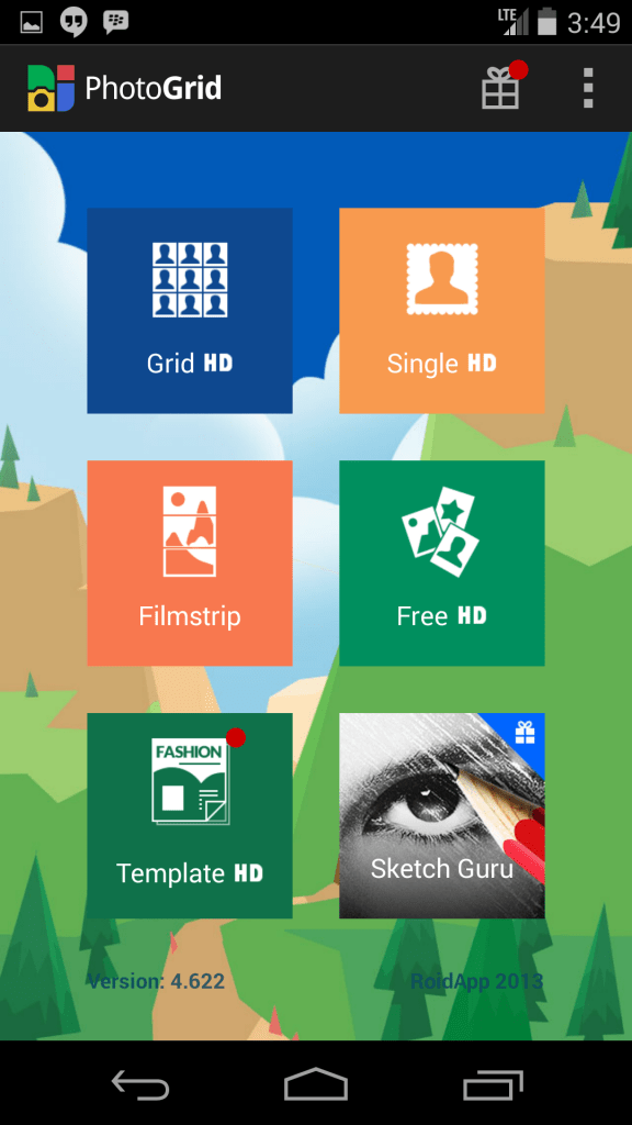 Photo Grid Menu