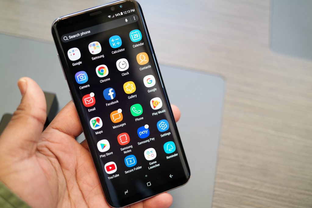 Samsung Galaxy S8 Menu