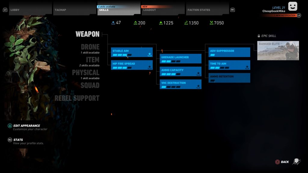 Tom Clancy Ghost Recon Wildlands character build 