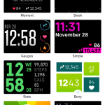 Fitbit Ionic Clockfaces