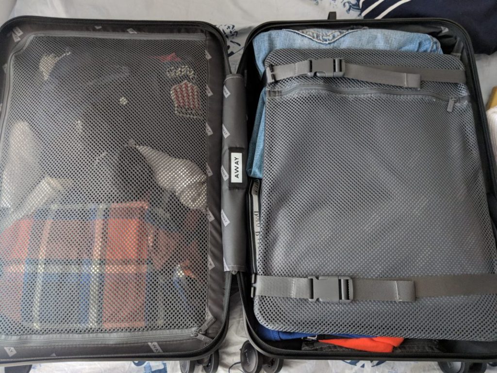 AWAY Bigger Carry On Bag Packed