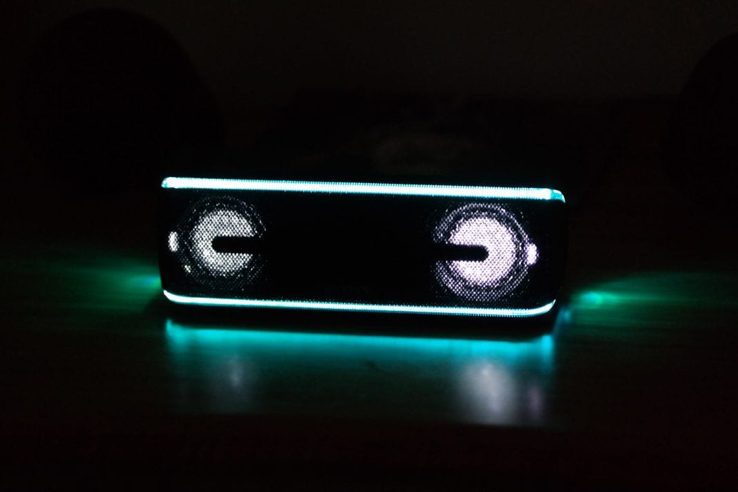 sony speakers with lights