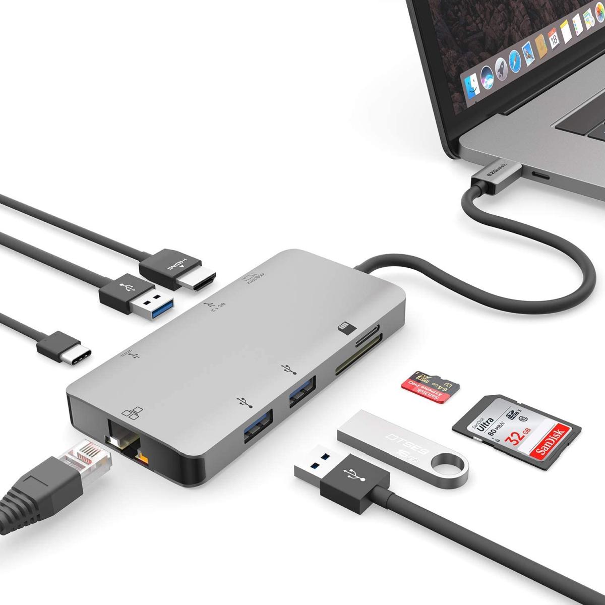 EZQuest USB-C 8-Port Hub